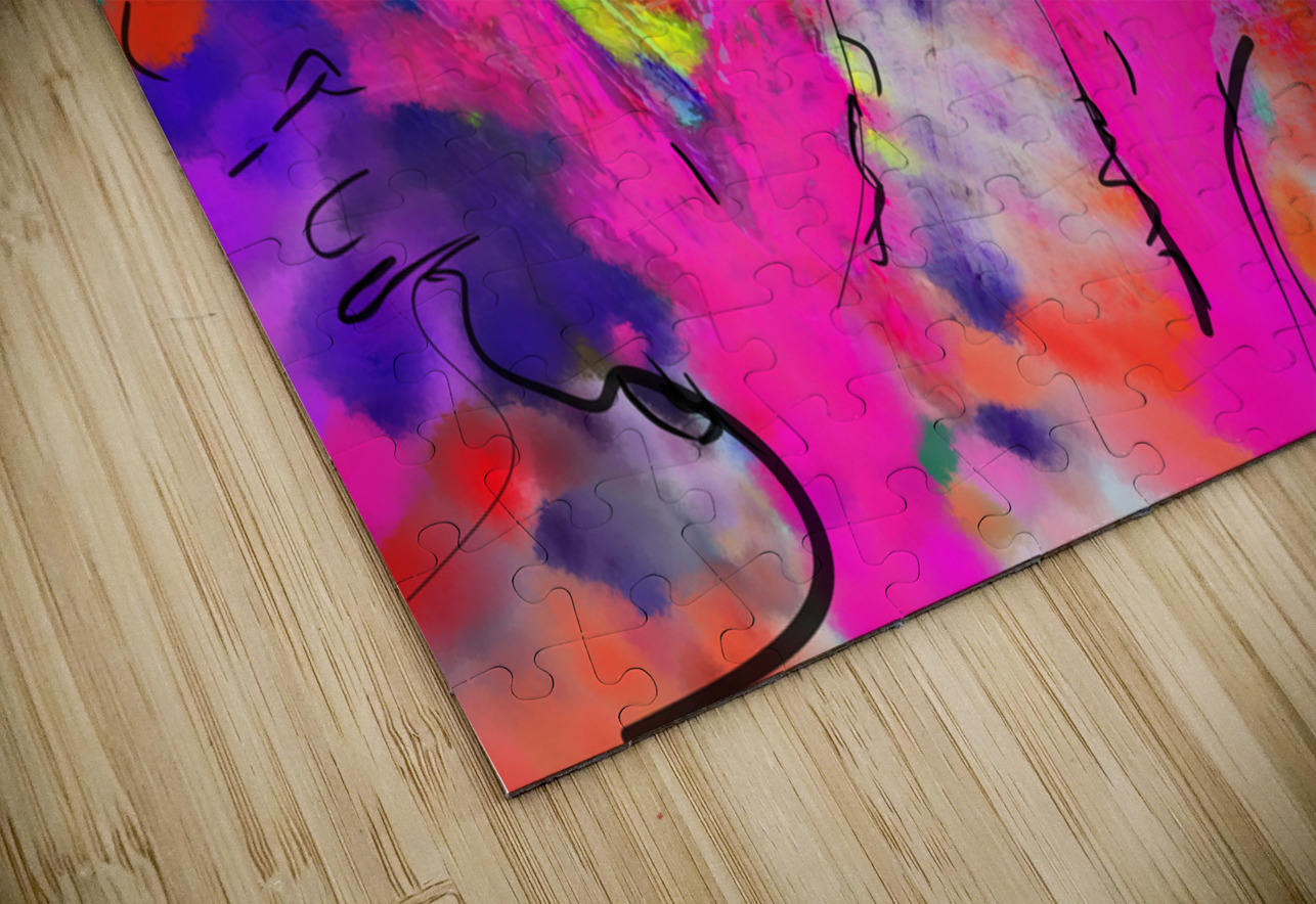 Abstract line art the 12th horizontal Designer Art Decor Puzzle