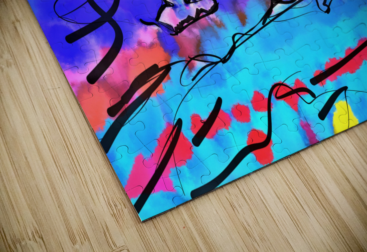 Abstract line art  the 13th horizontal Designer Art Decor Puzzle