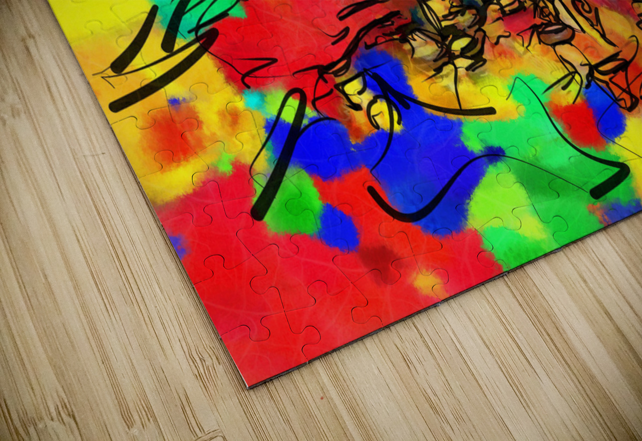 Abstract line art the 2nd horizontal Designer Art Decor Puzzle