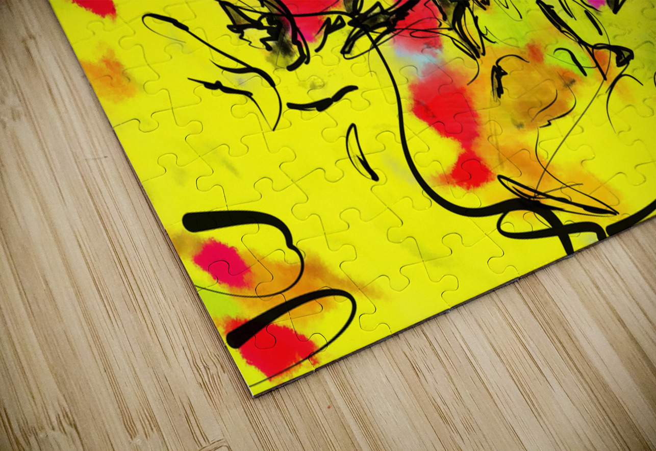 Abstract line art  the 8th horizontal Designer Art Decor Puzzle