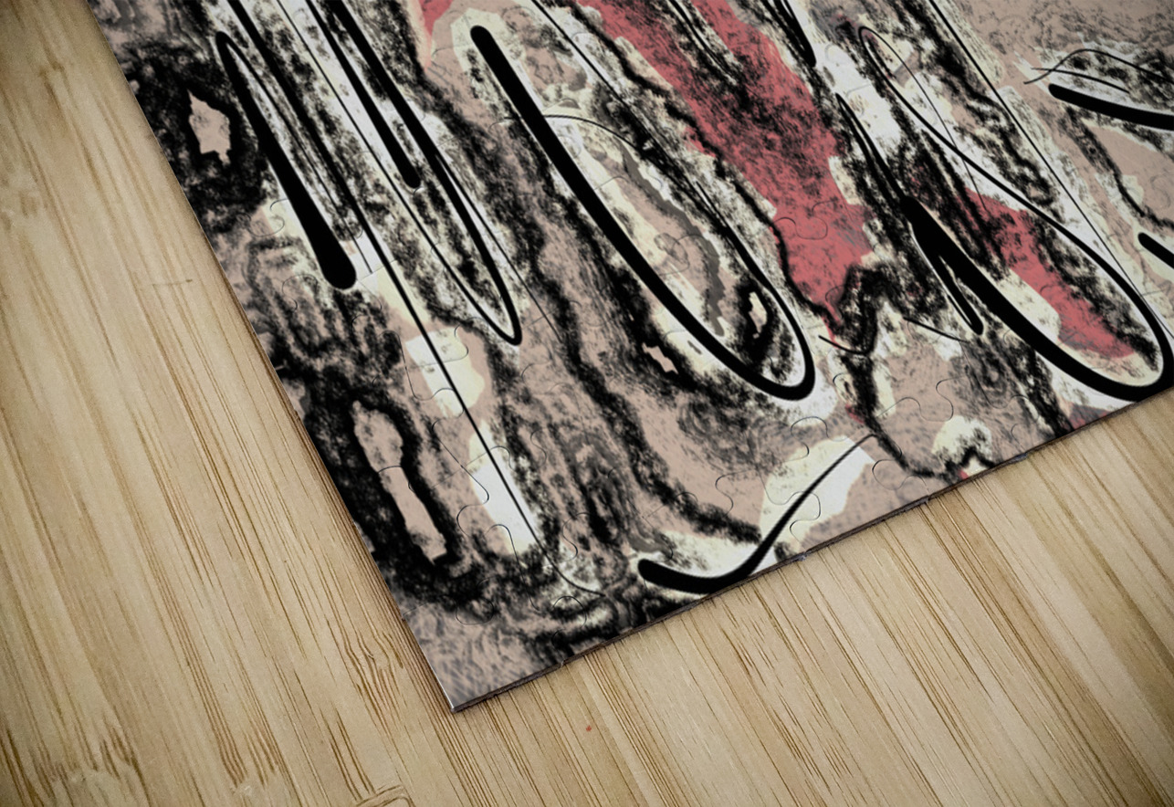 Abstract line art the 18th version 1 horizontal Designer Art Decor Puzzle