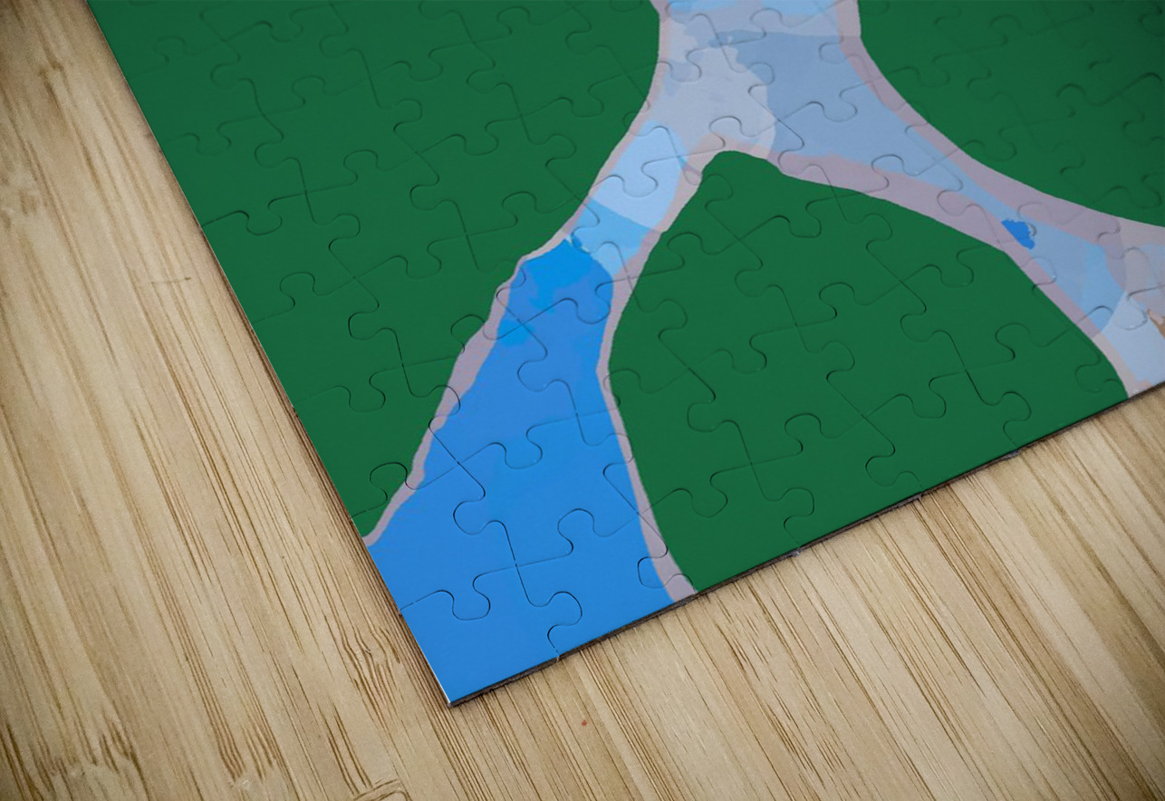 Blue angel art abstract design 12 Designer Art Decor Puzzle