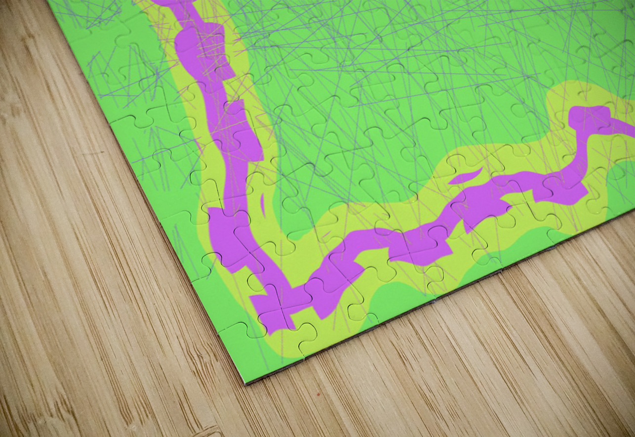 Blue angel art abstract design 75 Designer Art Decor Puzzle