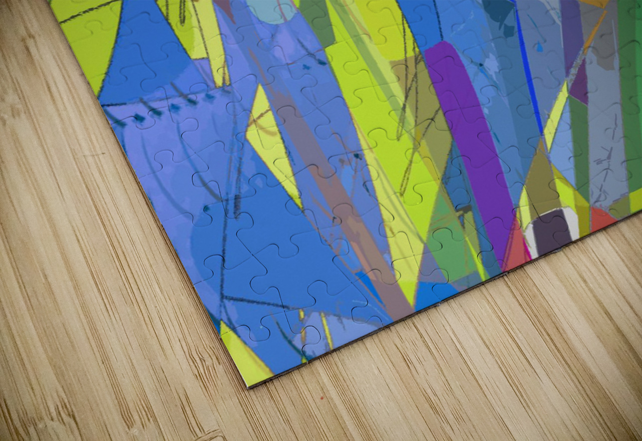 Blue angel art abstract design 97 Designer Art Decor Puzzle