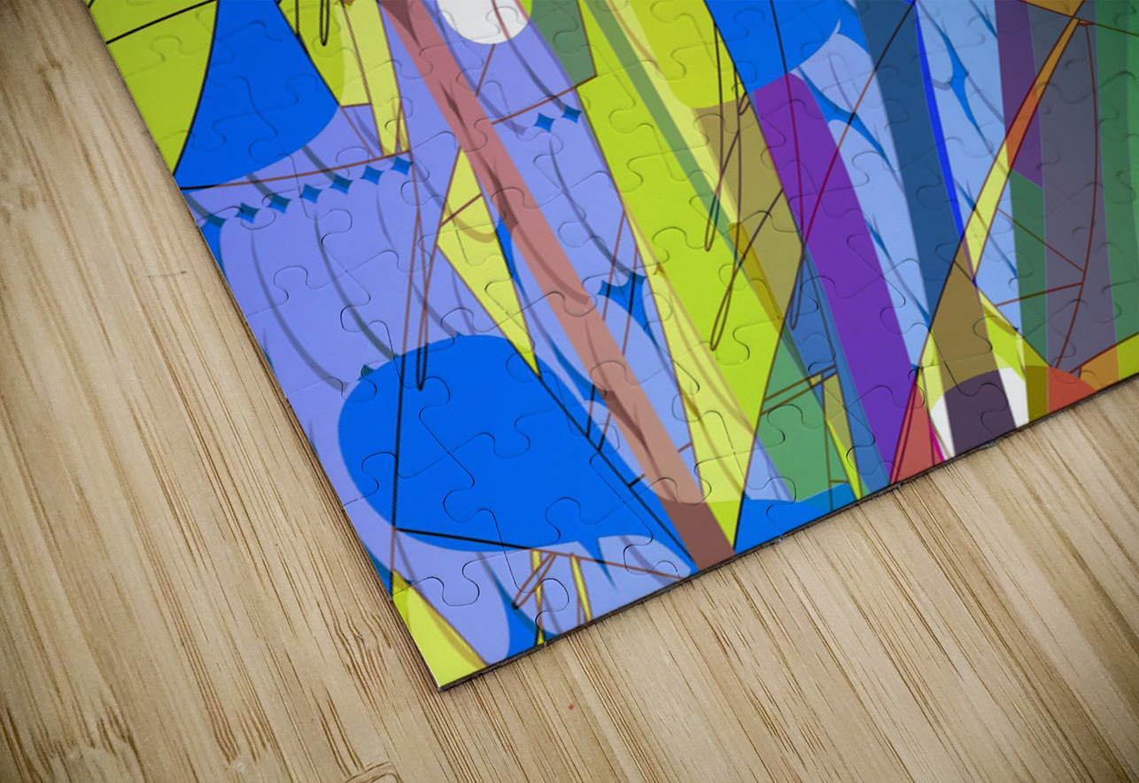 Blue angel art abstract design 74 Designer Art Decor Puzzle