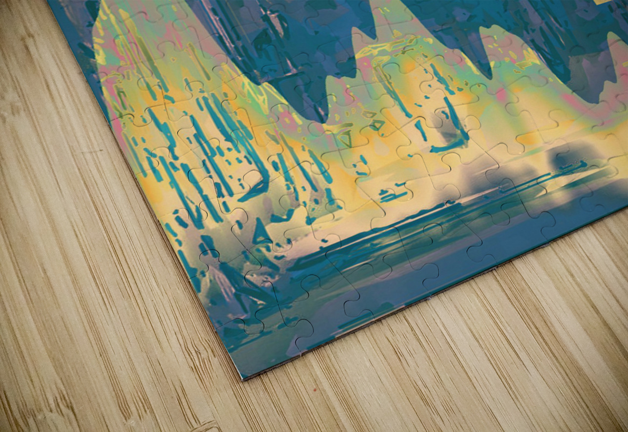 Blue angel art abstract design 111 Designer Art Decor Puzzle