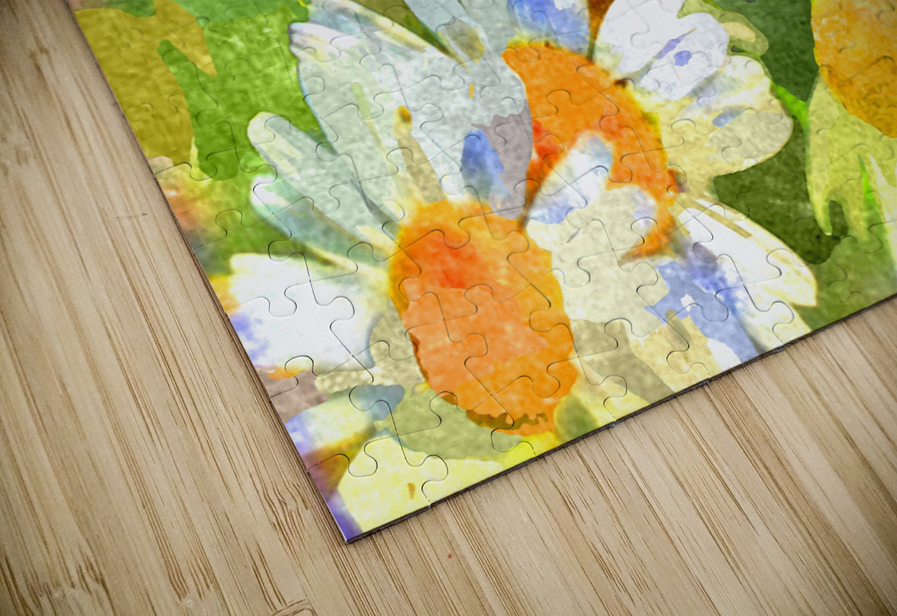 Watercolor Floral 09 Designer Art Decor Puzzle
