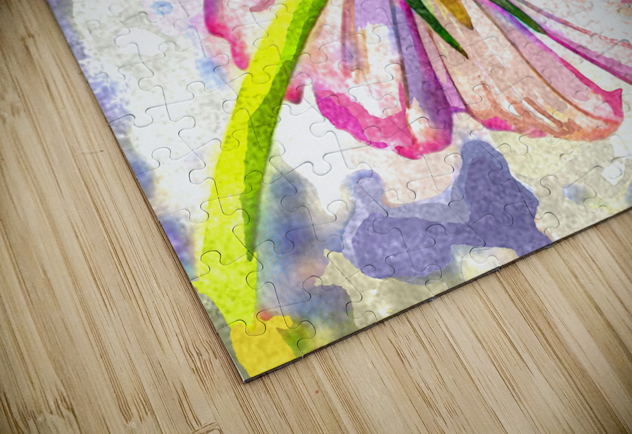 Watercolor Floral 14 Designer Art Decor Puzzle