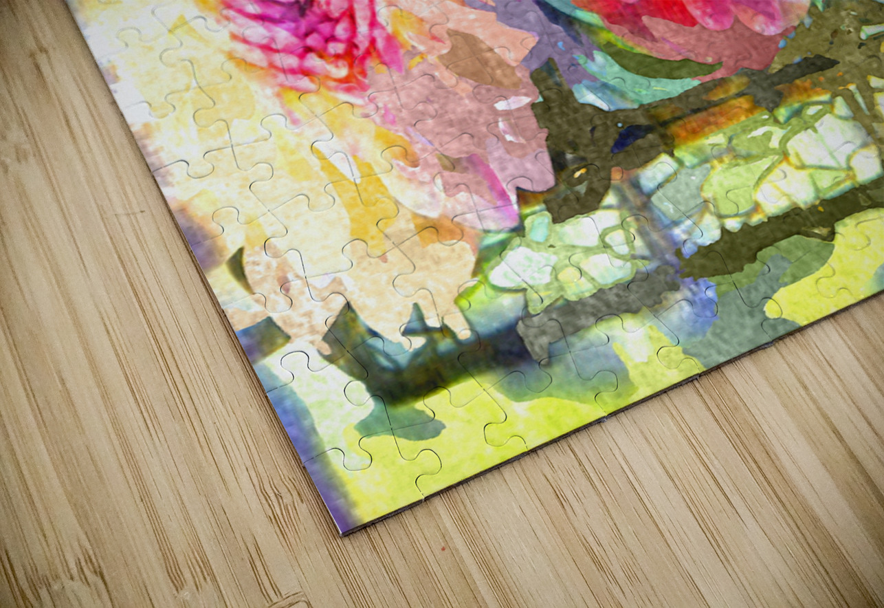 Watercolor Floral 15 Designer Art Decor Puzzle