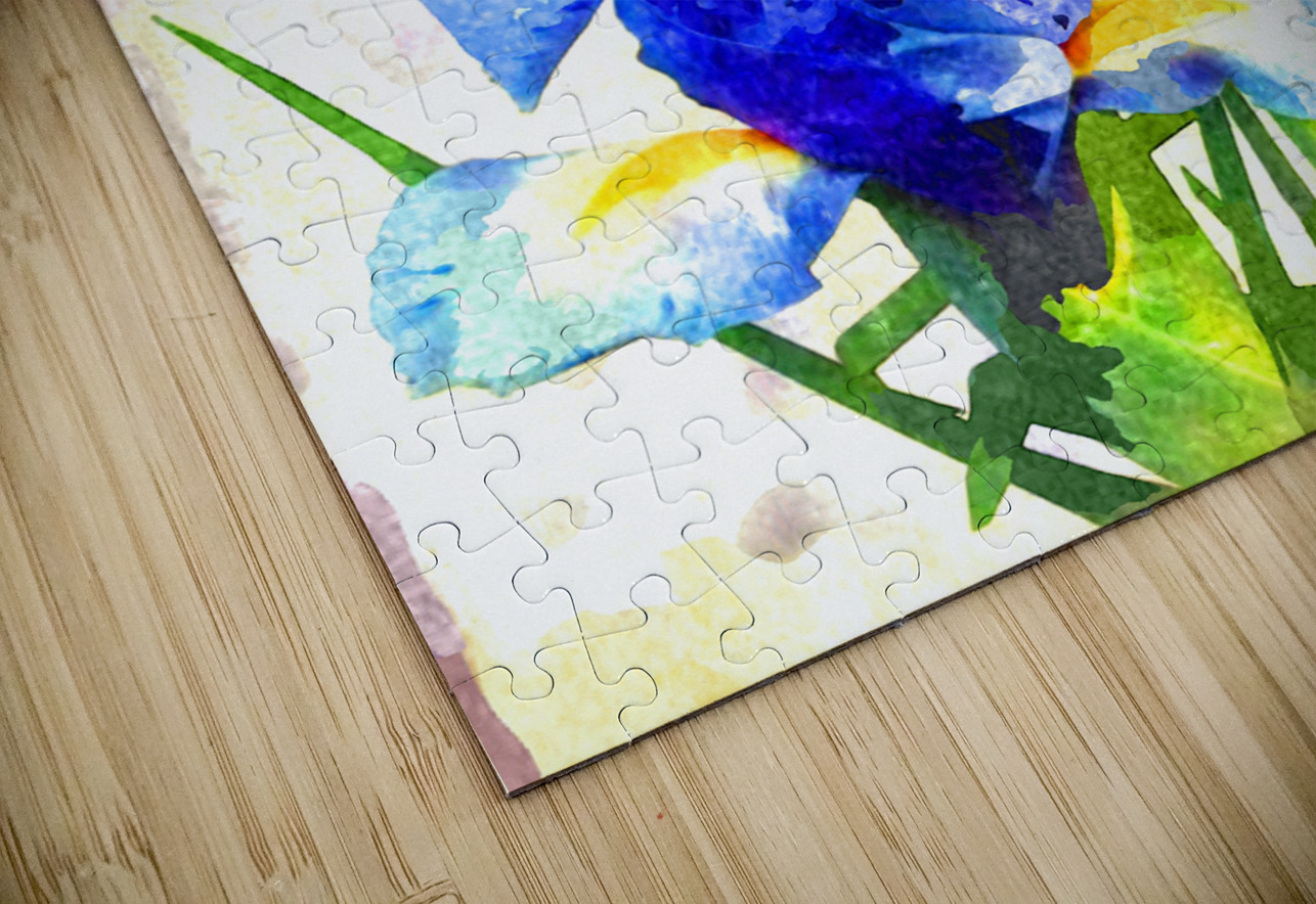 Watercolor Floral 18 Designer Art Decor Puzzle