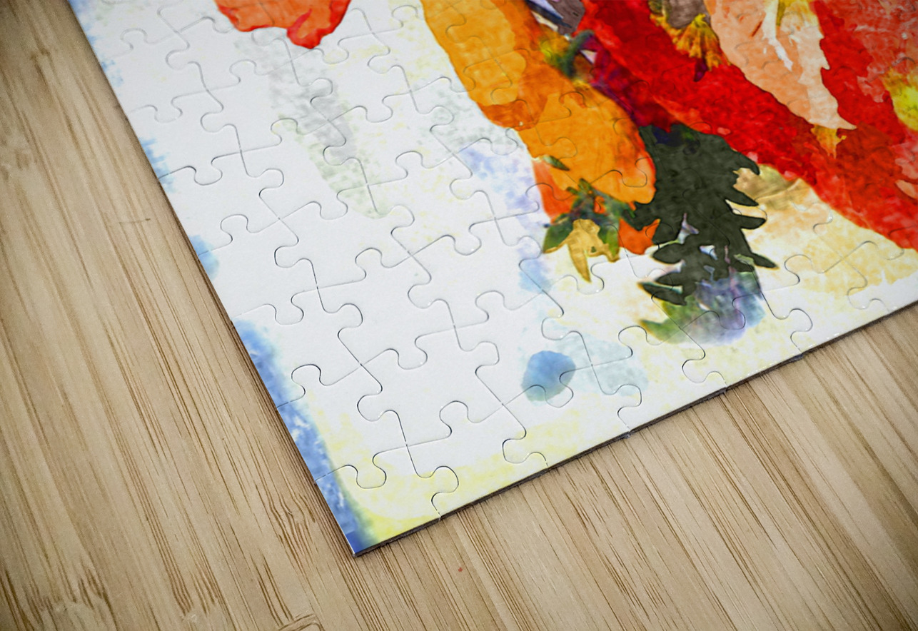 Watercolor Floral 24 Designer Art Decor Puzzle