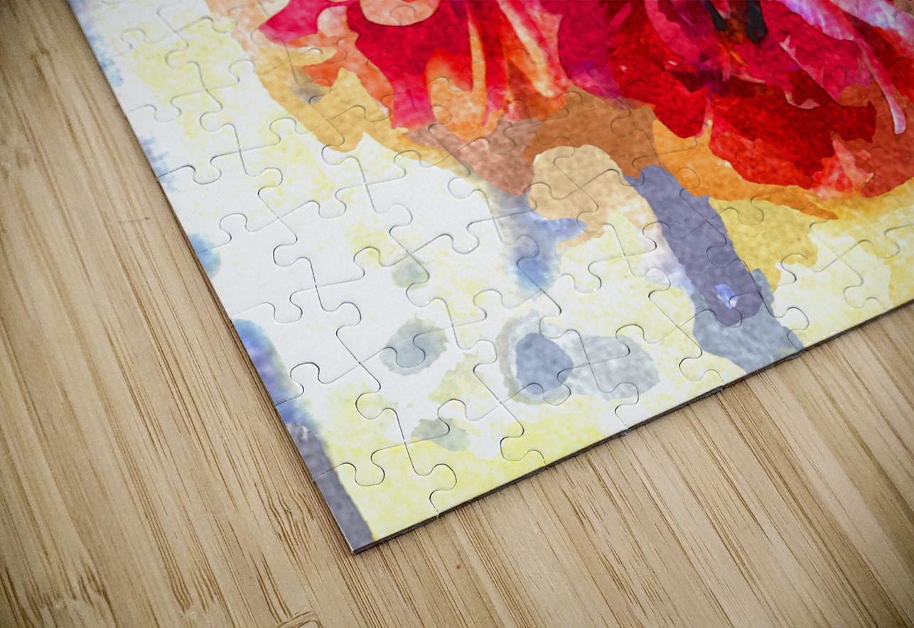 Watercolor Floral 26 Designer Art Decor Puzzle