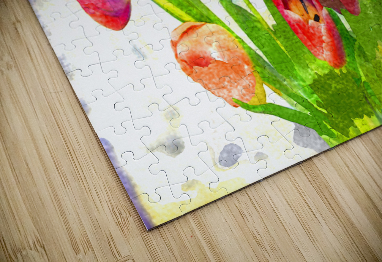 Watercolor Floral 27 Designer Art Decor Puzzle