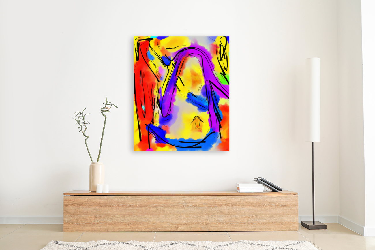 Abstract line art the 5th vertical Art